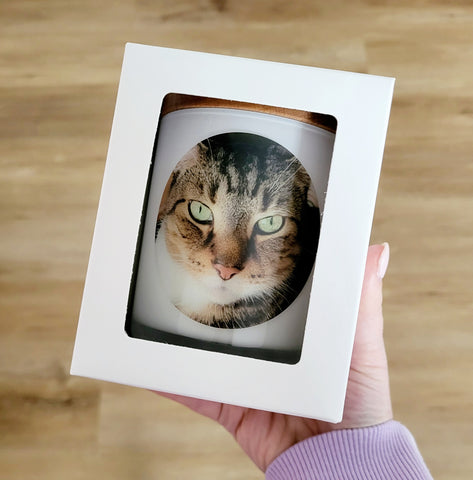 Design Your Own | PET | Personalised | Boxed Soy Candle | Photo | Remembrance | Grief