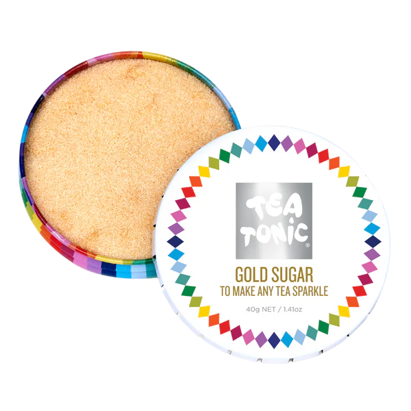 TEA TONIC | Travel Tin | Gold Sparkle Sugar MEDIUM