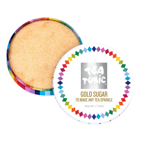 TEA TONIC | Travel Tin | Gold Sparkle Sugar MEDIUM