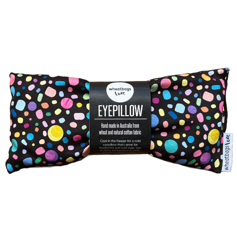 Wheatbags Love | EYE PILLOW | Soothing Lavender | Black Pebbles