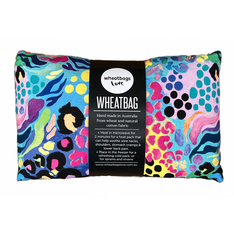 Wheatbags Love | HEAT PACK | Soothing Lavender | Electric Leopard Print