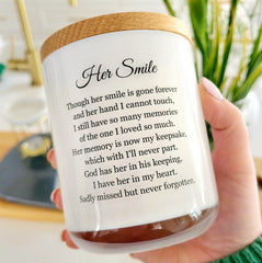 Design Your Own | SYMPATHY | Boxed Soy Candle | Photo | Remembrance | Memorial | Grief