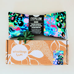 Wheatbags Love | EYE PILLOW | Soothing Lavender | Electric Leopard