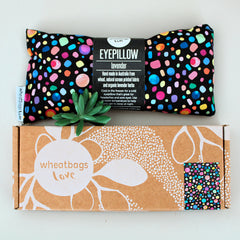 Wheatbags Love | EYE PILLOW | Soothing Lavender | Black Pebbles