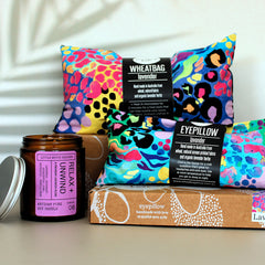 Wheatbags Love | HEAT PACK | Soothing Lavender | Electric Leopard Print