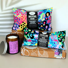 Wheatbags Love | HEAT PACK | Soothing Lavender | Electric Leopard Print