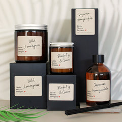 Artisan Soy Candle | BLACK RASPBERRY | Amber Glass Jar | 2 SIZES