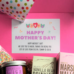 MOTHER'S DAY CHOCOLATE LOVER Custom Hamper | PERSONALISED | Soy Candle & Chocolate Gift Pack | Mother | Mum | Nana | Grandma