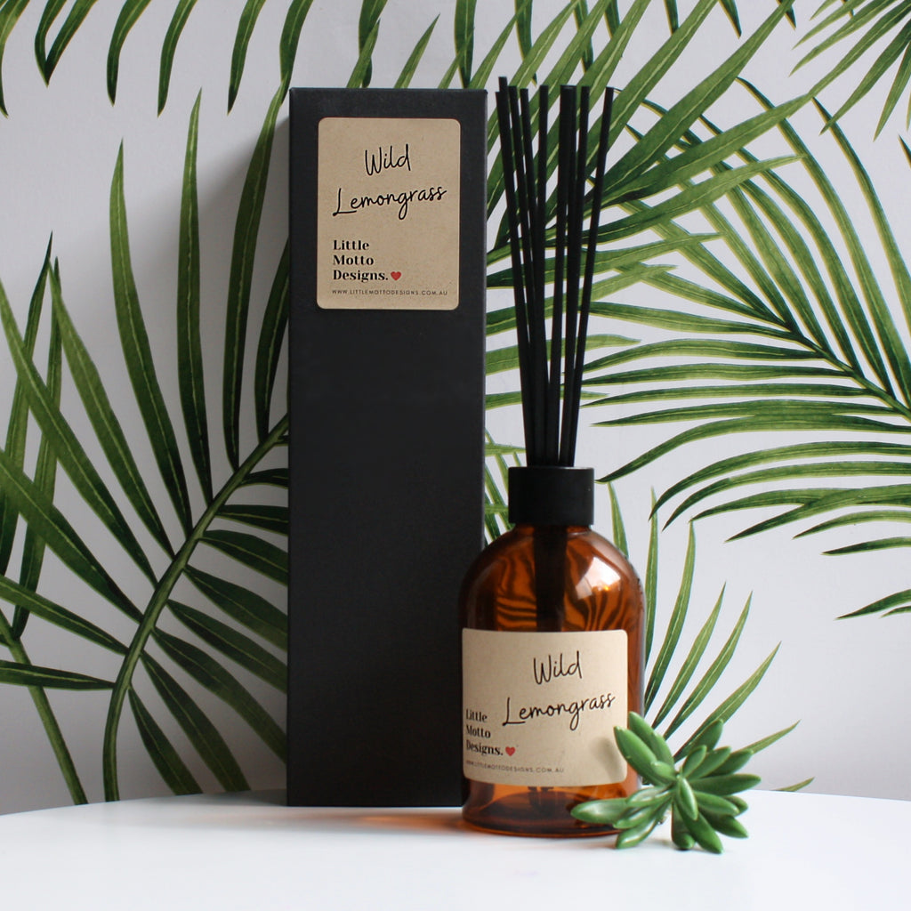 Amber Glass Diffuser | 14 FRAGRANCES | Kraft Amber | Room Fragrance