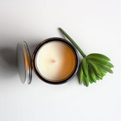 Artisan Soy Candle | VANILLA BEAN | Amber Glass Jar | 2 SIZES