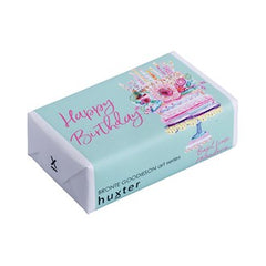 Huxter |  Wrapped Soap | Birthday Cake | Basil, Lime & Mandarin | 200g