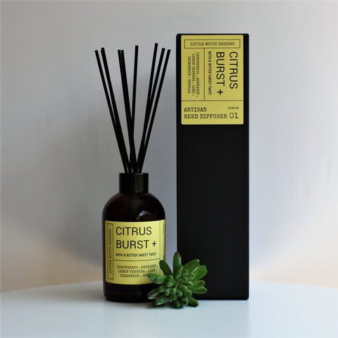 Artisan Reed Diffuser | CITRUS BURST | Amber Brights | Room Fragrance