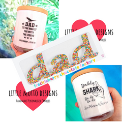 Father's Day | Personalised | PHOTO | Boxed Soy Candle | Dad | Father | Grandad | Grandpa | Nonno