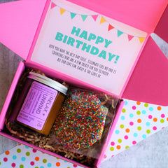 MINI Custom Hamper | PERSONALISED | Candle & Chocolate Gift Pack | Birthday | Thank You | Thinking of You