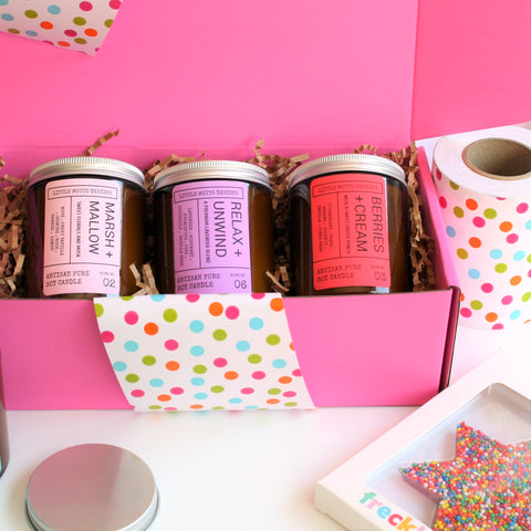 CANDLE LOVER Custom Hamper | PERSONALISED | Soy Candle 3pk | Birthday | Thank You | Thinking of You