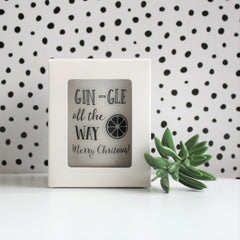 Christmas | Personalised | GIN-GLE | Boxed Soy Candle | Xmas | Gift | Humour | Funny