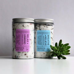 Magnesium Bath Soak | BREATHE & RELIEVE | Bath Salts 300g