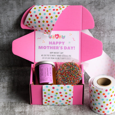 MOTHER'S DAY Candle Mini Custom Hamper | PERSONALISED | Candle & Chocolate Gift Pack | Mum | Nana | Grandma