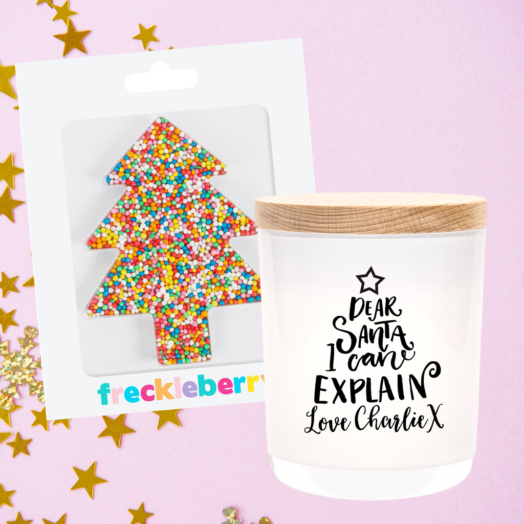 Christmas | Personalised | SANTA EXPLAIN | Boxed Soy Candle | Xmas | New Year | Gift