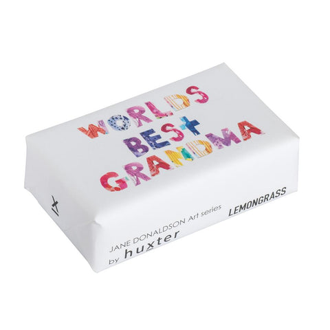 Huxter |  Wrapped Soap | World's Best Grandma | Lemongrass | 200g