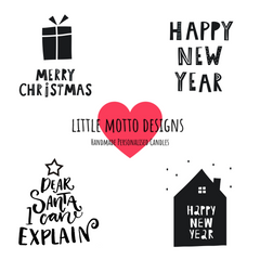 Christmas | Personalised | HAPPY HOLIDAYS | Boxed Soy Candle | Xmas | New Year | Gift