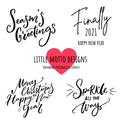 Christmas | Design Your Own | Personalised | MESSAGE | Boxed Soy Candle | Xmas | Gift