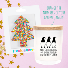 Christmas | Design Your Own | Personalised | GNOME | Boxed Soy Candle | Xmas | Gift | Humour | Funny