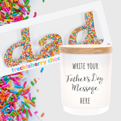 Freckleberry Chocolate Word 'Dad'